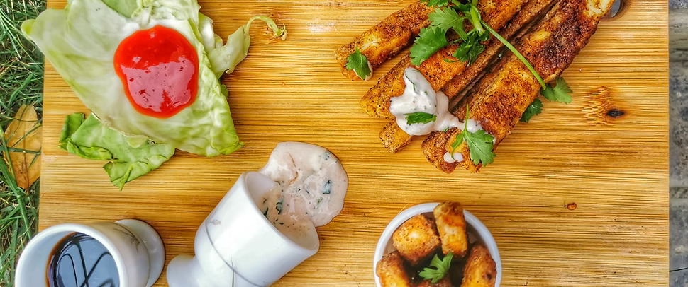 Signature Halloumi Fries With BBQ Sauce