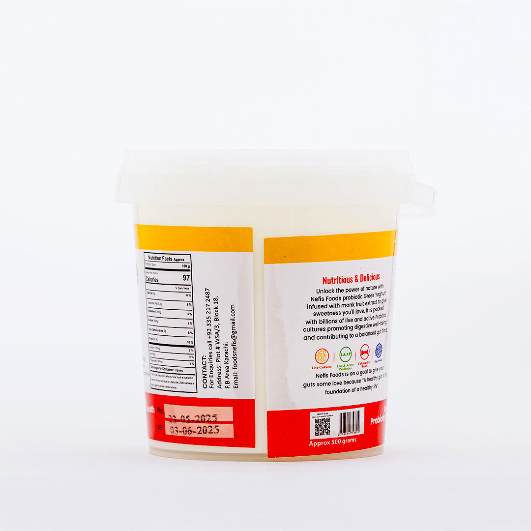 Monk Fruit Süzme Yogurt/Greek Yogurt