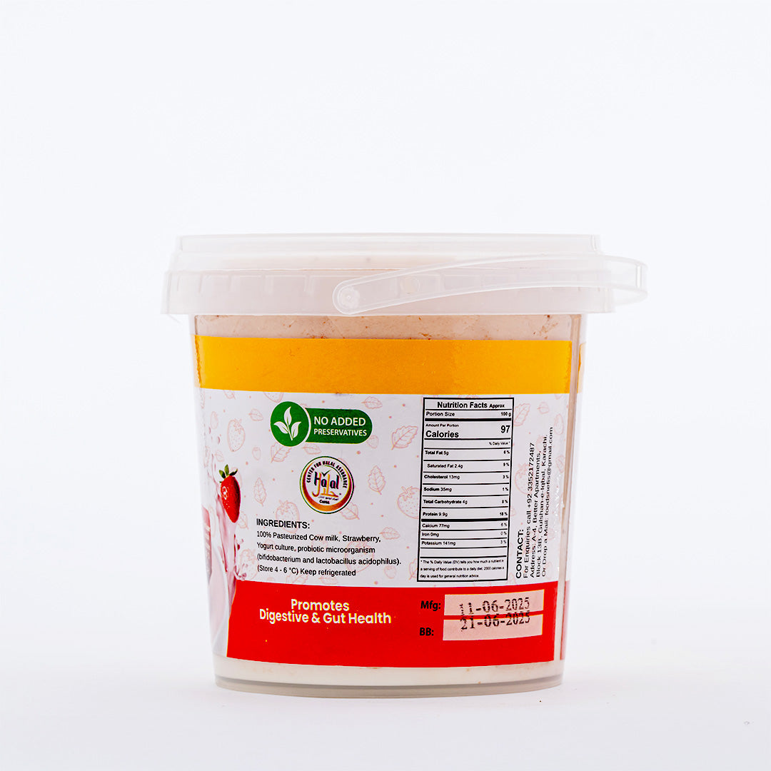 Strawberry Süzme Yogurt/Greek Yogurt